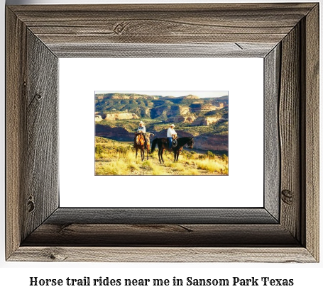 horse trail rides near me in Sansom Park, Texas